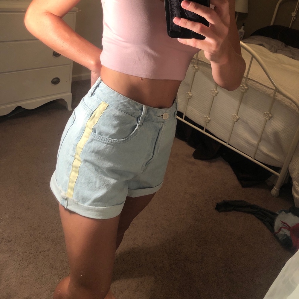 Streetwear society high waisted mom shorts